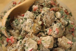 Ann Hollowell's Baked Potato Salad on The Cooking Lady