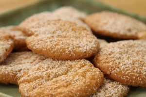 Ann Hollowell's Cool Whip Cookies made on The Cooking lady