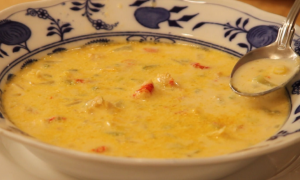 Ann Hollowell's Crawfish Corn Chowder from The Cooking Lady