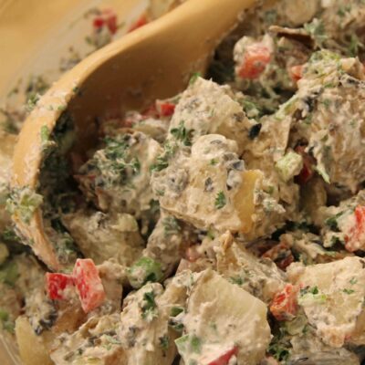 Ann Hollowell's Baked Potato Salad on The Cooking Lady